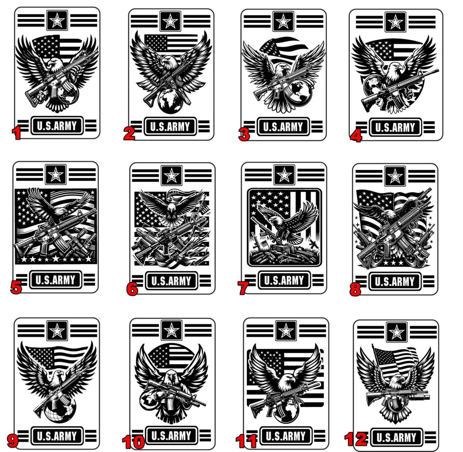 Designs that can be engraved on the stainless steel card wallet